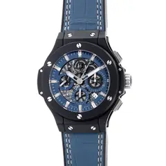 Hublot, A fine and attractive blackened titanium and ceramic skeletonized chronograph wristwatch with date, warranty and box, Circa 2016