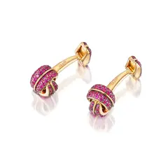 A Pair of Ruby Cufflinks by Anton Graff, sold Mar 2021