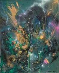Chen Yingjie, Gravity LXX, acrylic and mixed media on canvas