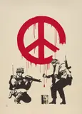 CND Soldiers by Banksy, screenprint in colours on paper, sold Jul 2021