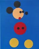 Damien Hirst, Mickey (Blue Glitter)