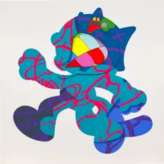 ANKLE BRACELET by Kaws, silkscreen on paper, sold Jul 2021