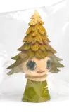 Yoshitomo Nara, Mori Girl, 2012, painted maple wood