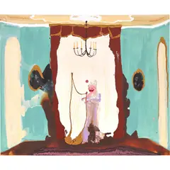 Genieve Figgis, Lady with a harp, 2018, acrylic on canvas