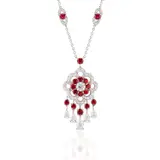 Anton Graff, A Diamond and Ruby 'Rosette' Pendant Necklace