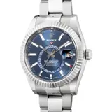 Rolex, A fine and attractive white gold and stainless steel dual-time annual calendar wristwatch with center seconds, date, bracelet, guarantee and presentation box