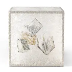 State of Being (Books) by Chiharu Shiota, 2017, metal frame, white thread and old books, sold Sep 2021