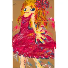 Ayako Rokkaku, Untitled AR08-029, 2008, acrylic on cardboard
