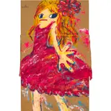 Untitled AR08-029 by Ayako Rokkaku, 2008, acrylic on cardboard, sold Sep 2021