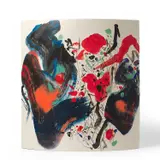 Vase F25 by Chu Teh-chun, 2005, chromo decals on ceramic vase, sold Sep 2021