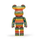 Haroshi, BE@RBRICK x KARIMOKU (400%), hand-produced repurposed maple wood skate decks