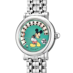 Gérald Genta, A fine and attractive stainless steel wristwatch with jumping hours, retrograde minutes, mother of pearl dial and bracelet, Circa 2000s
