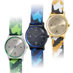 DecideAndAct, A fine and sustainable set of three recycled stainless steel and black PVD coated stainless steel wristwatches, made in collaboration with Jane Goodall, donated by DecideAndAct to benefit the Jane Goodall Institute, 2021