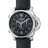 Panerai, A fine and attractive limited edition titanium flyback central chronograph wristwatch with nautical tachometer scale, warranty and presentation box, numbered 79 of a limited edition of 1,000 pieces, Circa 2019