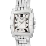 Piaget, A fine and unusual stainless steel wristwatch with center seconds, date, bracelet, warranty and presentation box, Circa 2001