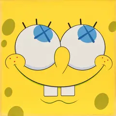 KAWSBOB by Kaws, screenprint in colours on paper, sold Sep 2021