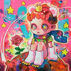 Hikari Shimoda, The Little Prince (Pain of Love and Loneliness), 2021, oil and acrylic on canvas