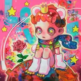 Hikari Shimoda, The Little Prince (Pain of Love and Loneliness), 2021, oil and acrylic on canvas