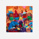 Mr. B. Baby, Vamos a bailar, 2022, acrylic on wood panel