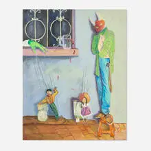 Daisy Velasco, I’m Not Your Puppet, 2023, oil on canvas