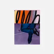 Andrea Aragón, Baile, 2022, oil and spray paint on panel