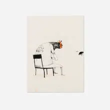 Saner, Untitled, 2015, acrylic and ink on paper