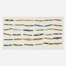 Lisa Milroy, Watches, 1985, oil on canvas