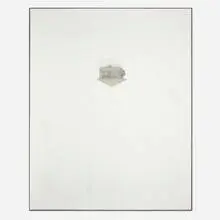 Joe Goode, White House, 1963, oil, graphite and collage on Masonite