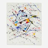 Sam Francis, Untitled, monotype with mixed media on paper