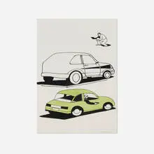 Shooters by Ken Price, 1997, ink and watercolor on paper, sold Oct 2024
