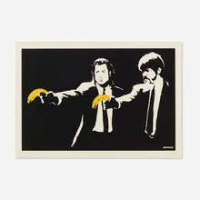 Banksy, Pulp Fiction, 2003, screenprint in colors