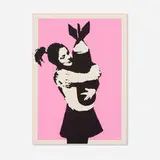 Bomb Love by Banksy, 2003, screenprint in colors, sold Oct 2024