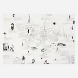 Michael Landy, Homage 2 New York (Suicide Carriage), 2006, ink on paper