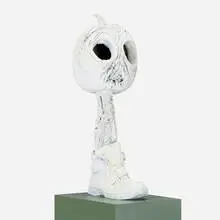 Strawberry by Tal R, 2006, painted bronze, sold Oct 2024