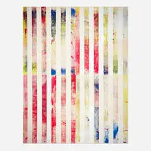 Untitled by Israel Lund, 2014, acrylic on raw canvas, sold Oct 2024