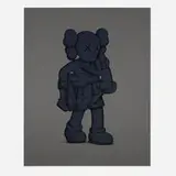Kaws, CLEAN SLATE, 2022, screenprint on Colorplan Dark Grey