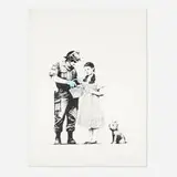Stop and Search by Banksy, 2007, screenprint in colors on Arches, sold Oct 2024