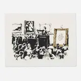 Morons (LA Edition) by Banksy, 2006, screenprint in colors on Arches 88, sold Oct 2024