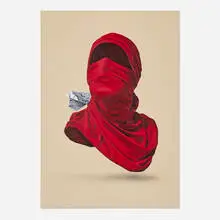 Nuno Viegas, Shirt Mask x Paper Plane II, 2017, acrylic on linen