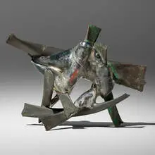Claire Falkenstein, Untitled (Fusion), copper, glass