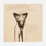 No Title (And is is a proof of the high artistic capacity of the Greeks…) by Raymond Pettibon, 1992, ink on paper, sold Sep 2024