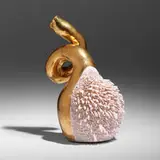 The Haas Brothers, Dong Accretion Vase, 2014, glazed porcelain, brass plate