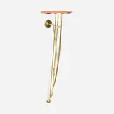 Elliott Littman, Arco wall-mounted console, c. 1960, brass, copper