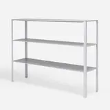 Jean Nouvel, Less Library Shelf, 1994, satin finished stainless steel