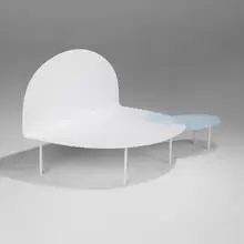 Prototype Watercolour 06 chair (from the Watercolour Collection) by Oki Sato, 2018, painted steel, sold Sep 2024