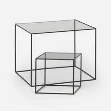 Oki Sato, 10300mm table (from the Thin Black Lines series), 2010, patinated steel, glass