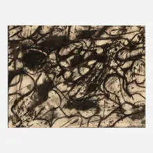 Conrad Marca-Relli, Untitled, 1957, ink and monoprint on paper
