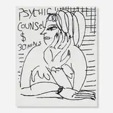 Mira Dancy, Psychic Counsel/Divorce, 2014, acrylic on canvas