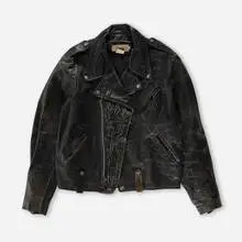Keith Haring, Leather jacket with drawing, 1988, paint pen and acrylic on leather