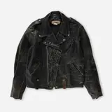 Keith Haring, Leather jacket with drawing, 1988, paint pen and acrylic on leather
